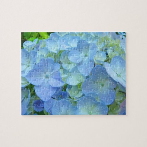 Blue Hydrangea Flowers puzzles Floral Garden