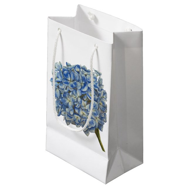 Blue Hydrangea Gift Bag (Front Angled)