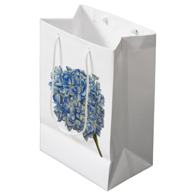 Blue Hydrangea Gift Bag (Front Angled)