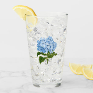 Blue Hydrangea Glass