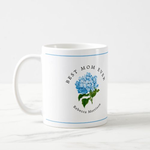 Blue Hydrangea Grand_millennial Coffee Mug
