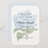 Blue Hydrangea Grandmillennial Bridal Shower Invitation (Front/Back)
