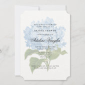 Blue Hydrangea Grandmillennial Bridal Shower Invitation (Front)