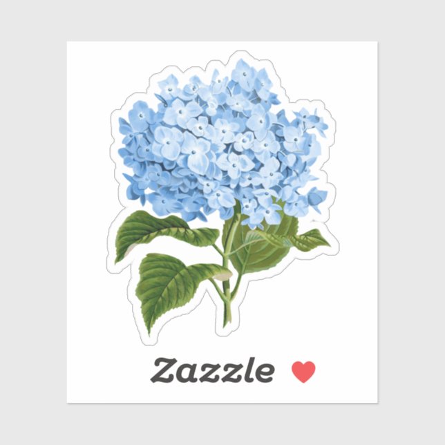 Blue Hydrangea Grandmillennial  Sticker (Sheet)