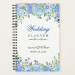Blue Hydrangea Greenery  Floral Wedding Planner<br><div class="desc">For further customization,  please click the "customize further" link and use our design tool to modify this template. If you need help or matching items,  please contact me.</div>
