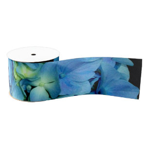 Blue Hydrangea Grosgrain Ribbon