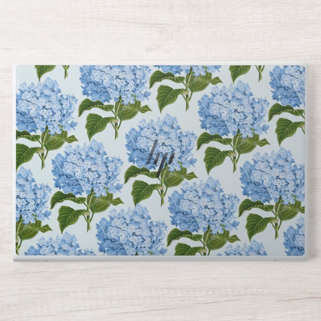 Blue Hydrangea HP Laptop Skin (Front)