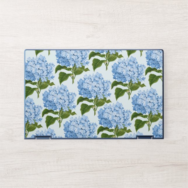 Blue Hydrangea HP Laptop Skin (Front)