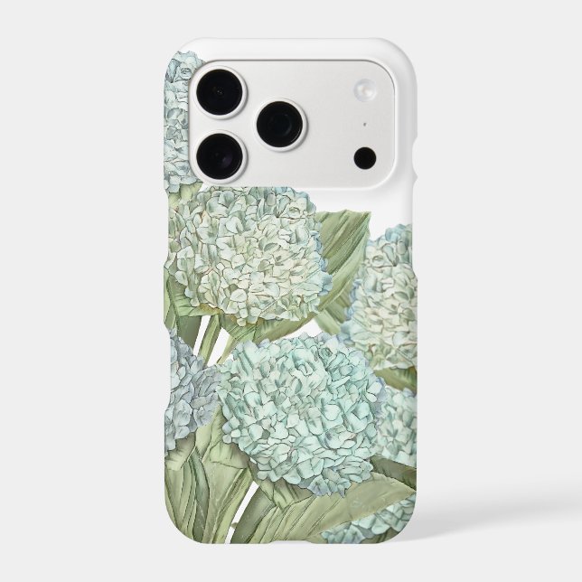 Blue Hydrangea Iphone Case (Back)