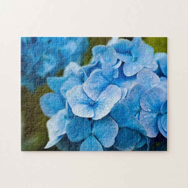 Blue Hydrangea Jigsaw puzzle (Horizontal)