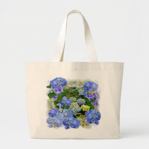 BLUE HYDRANGEA ~ Jumbo Tote