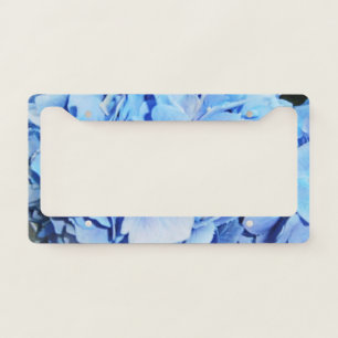 Blue Hydrangea License Plate Frame