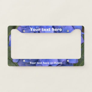 Blue Hydrangea License Plate Frame