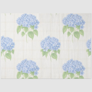 Blue Hydrangea Luxe Floral Tissue Paper   Elegant 
