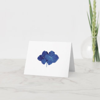 Blue hydrangea note card