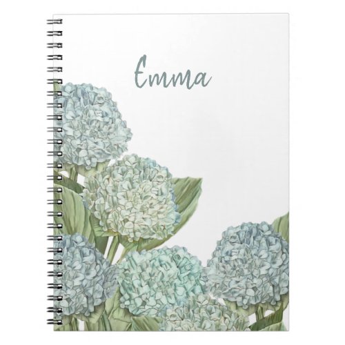 Blue Hydrangea Notebook