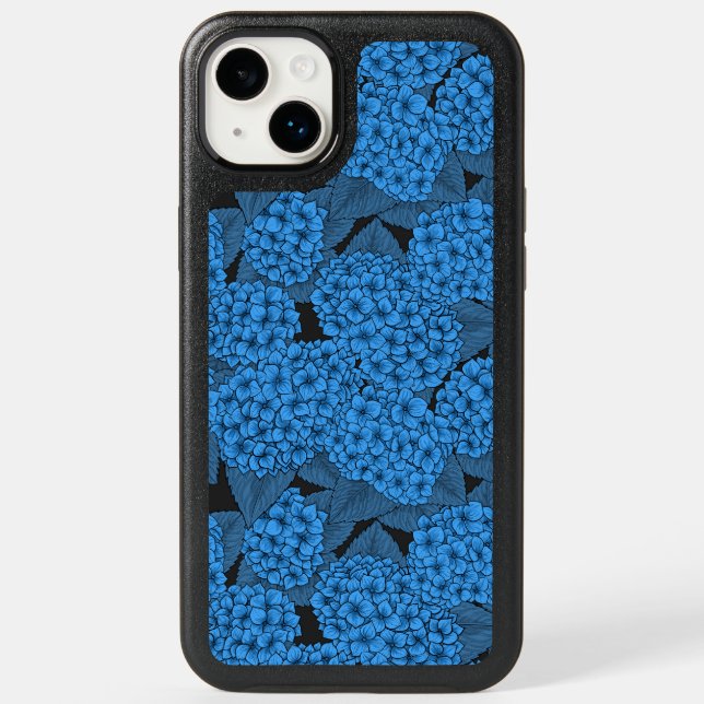 Blue hydrangea otterbox iPhone case (Back)