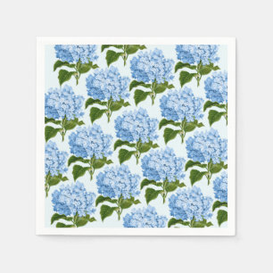 Blue Hydrangea Paper Napkins
