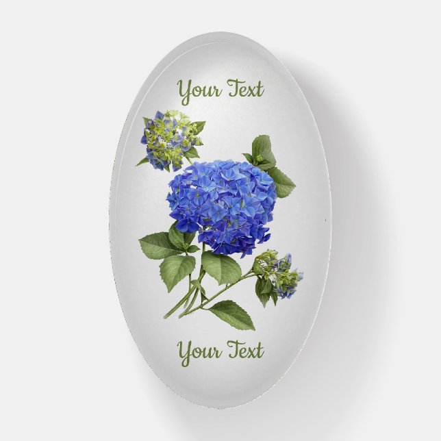 Blue Hydrangea Paperweight (Vertical)