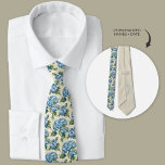 Blue Hydrangea Personalized Watercolor Neck Tie<br><div class="desc">The 'Blue Hydrangea Personalized Watercolor Neck Tie' is a stunning accessory that captures the essence of natural beauty and personalization, making it an ideal choice for groomsmen gifts, particularly for couples planning spring or summer garden weddings. Inspired by the lush blooms of blue hydrangeas, this necktie exudes elegance, charm, and...</div>