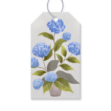 Blue Hydrangea Plant Beautiful Floral Watercolor