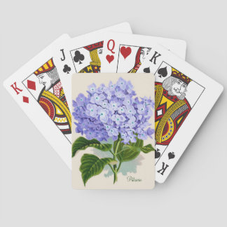 Blue Hydrangea Playing Cards