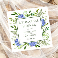 Blue Hydrangea Rehearsal Dinner 