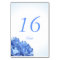 Blue Hydrangea Sea Shell Table Number Card