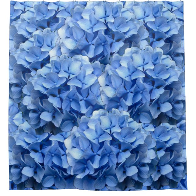 Blue Hydrangea Shower Curtain (Front)