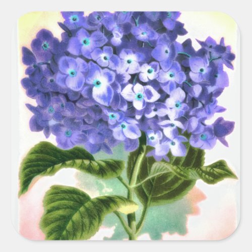 Blue Hydrangea Sticker