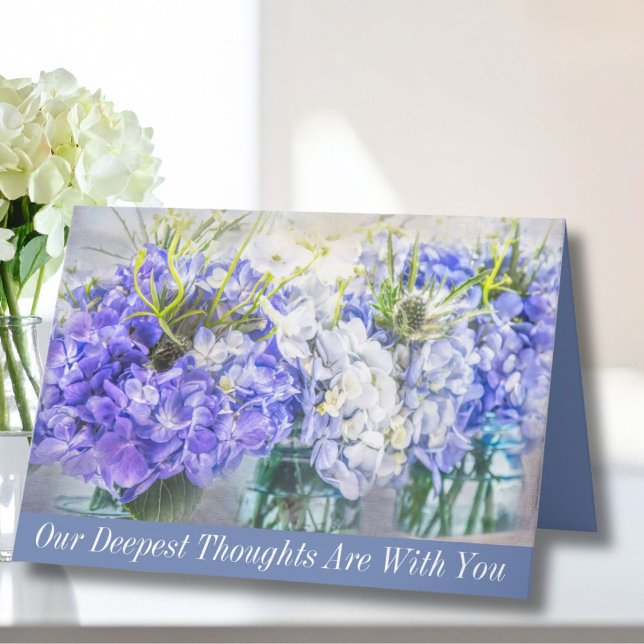 Blue Hydrangea Sympathy Card (Creator Uploaded)
