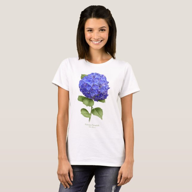 Blue Hydrangea T-Shirt (Front Full)