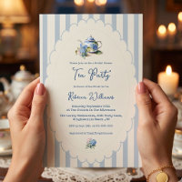Blue Hydrangea Tea Party Bridal Shower