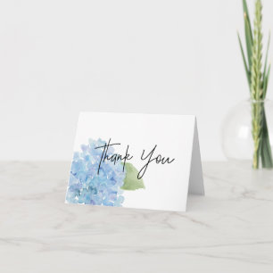 Blue Hydrangea Thank you Card