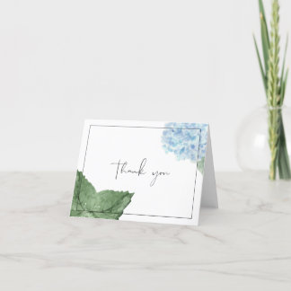 Blue Hydrangea Thank You Card