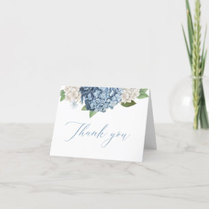 Blue Hydrangea Thank You Cards
