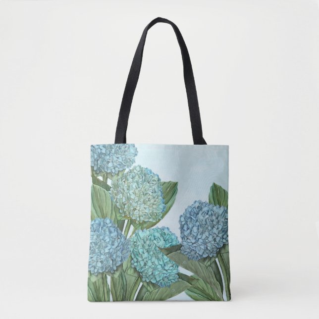 Blue Hydrangea Tote Bag (Front)