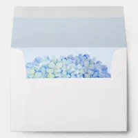 Hydrangea Watercolor Square Envelope Liner, Set of 10