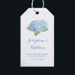 Blue Hydrangea Watercolor Wedding Favor Gift Tags<br><div class="desc">These wedding favor tags feature a beautiful blue watercolor hydrangea flowers. Personalize them with your names and wedding date.They are part of a collection which includes a range of wedding stationery and bridal gifts featuring this design. Please visit the collection pages in our store to see the full range of...</div>