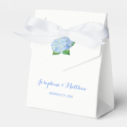 Blue Hydrangea Wedding Favor Boxes