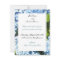 Blue Hydrangea Wedding Invitation