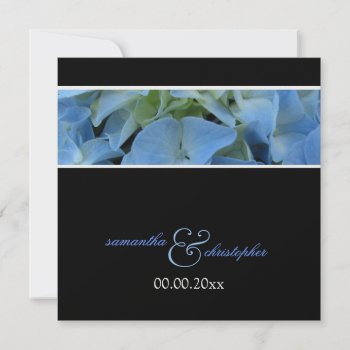 Blue Hydrangea /wedding Invitations by custom_stationery at Zazzle