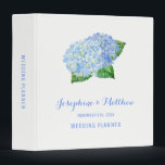 Blue Hydrangea Wedding Planner Binder<br><div class="desc">This binder features blue hydrangeas. It can be customized with names, date and title. You can also purchase pages for it separately. This binder is part of the Blue Hydrangea Wedding Collection which includes a full range of matching wedding stationery such as wedding invitations, reply cards, information cards, address labels,...</div>