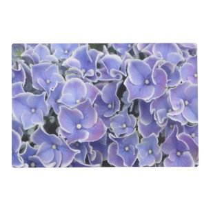 Blue Hydrangea with white border Placemat