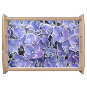 Blue Hydrangea with white border Serving Tray Nat. (Front)