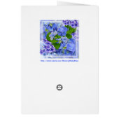 Blue Hydrangeas and Butterflies (Back)