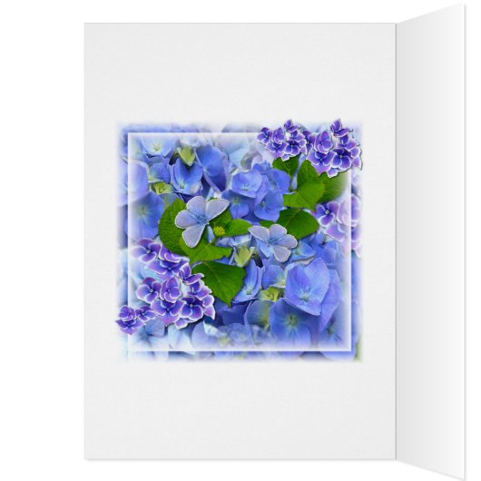 Blue Hydrangeas and Butterflies (Inside (Left))