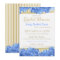 Blue Hydrangeas and Gold Stripes Bridal Shower