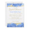 Blue Hydrangeas and Gold Stripes Bridal Shower