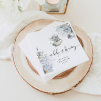 Blue Hydrangeas baby is brewing baby shower